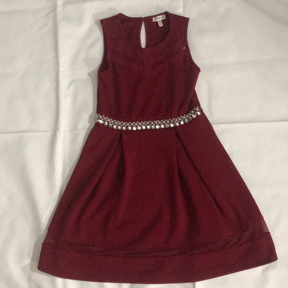 Burgundy dress